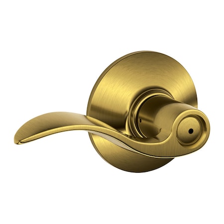 Schlage Schlage Accent Antique Brass Privacy Lever Right or Left Handed F40ACC609